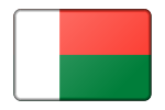 Madagascar flag (bevelled)